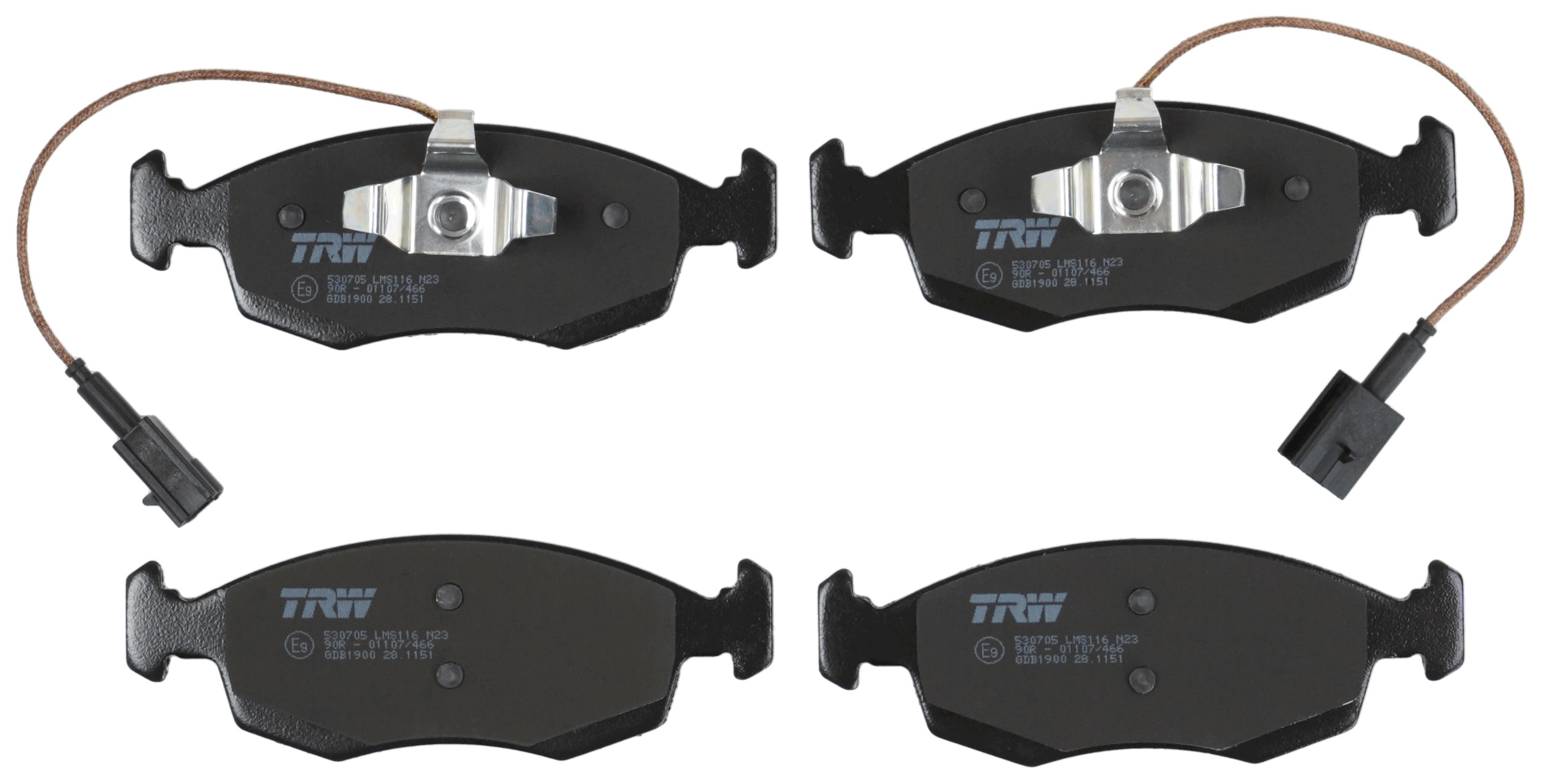 TRW Bremseklodser gdb1900 for FIAT