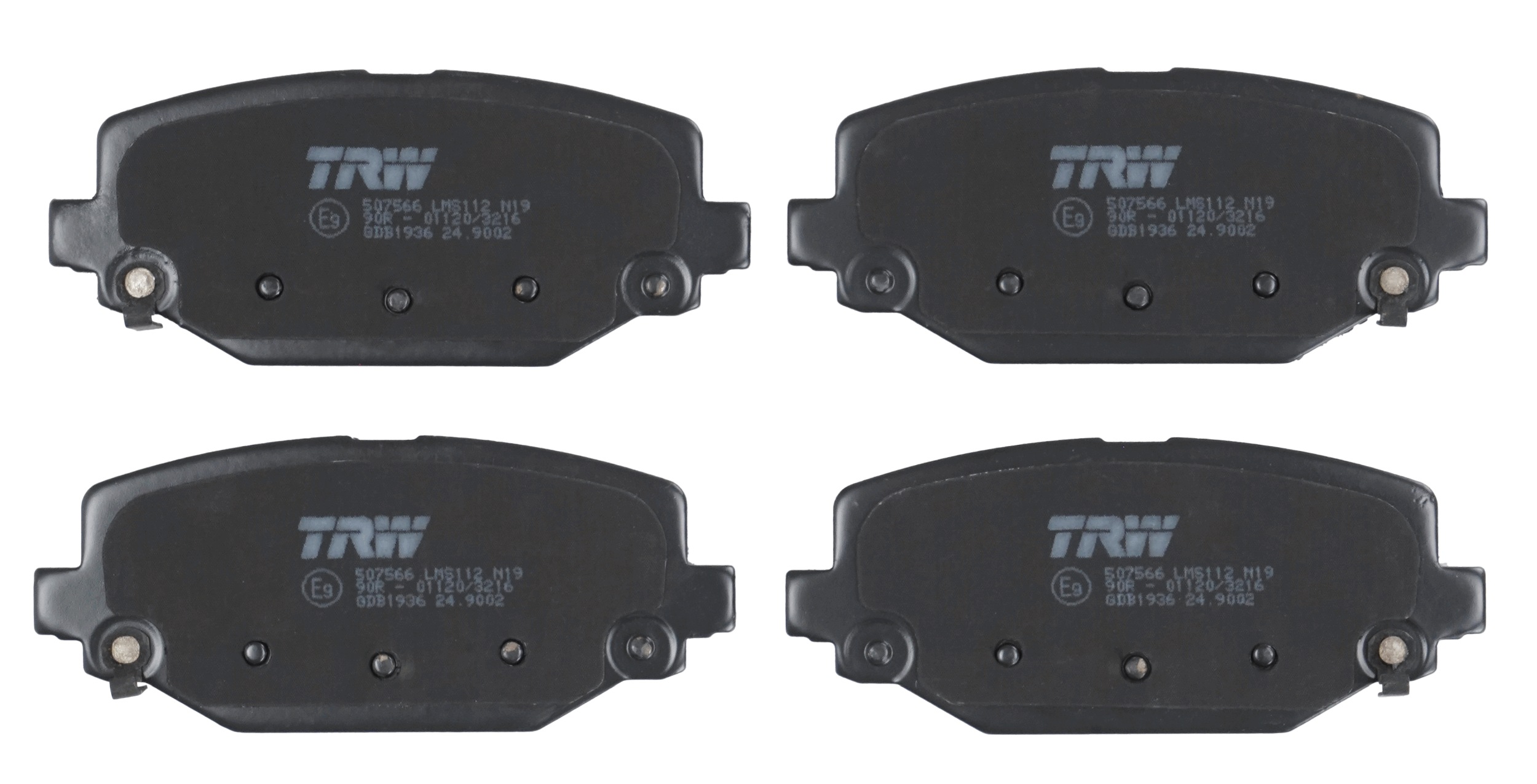 TRW Bremseklodser gdb1936 for CHRYSLER FIAT DODGE LANCIA
