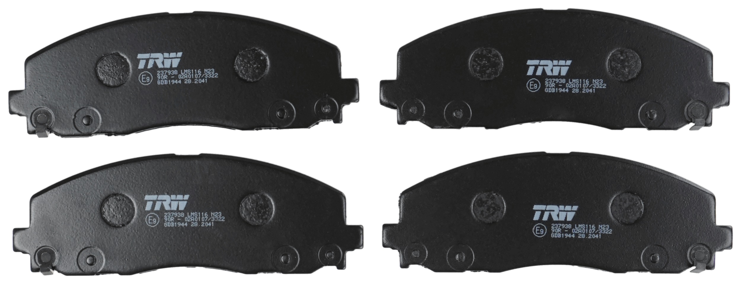 TRW Bremseklodser gdb1944 for LANCIA CHRYSLER FIAT