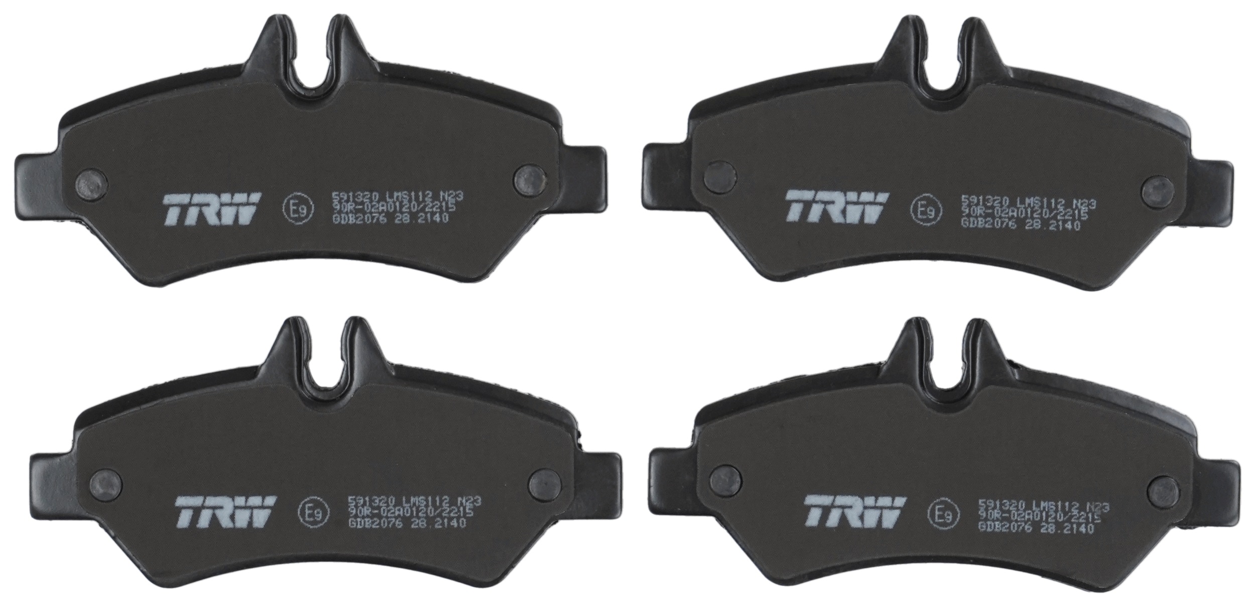 TRW Bremseklodser gdb2076 for MERCEDES-BENZ