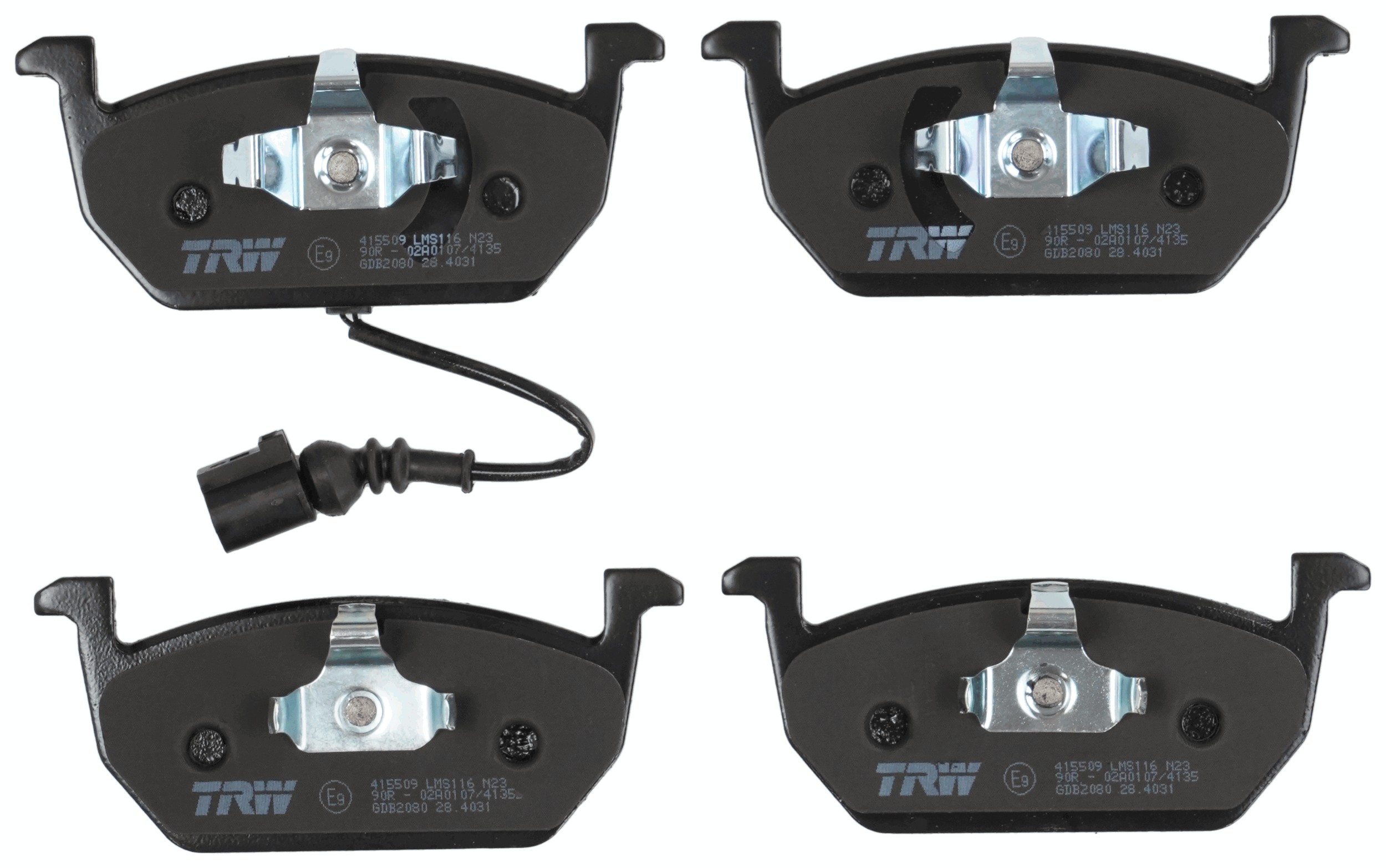 TRW Bremseklodser gdb2080 for SKODA VW