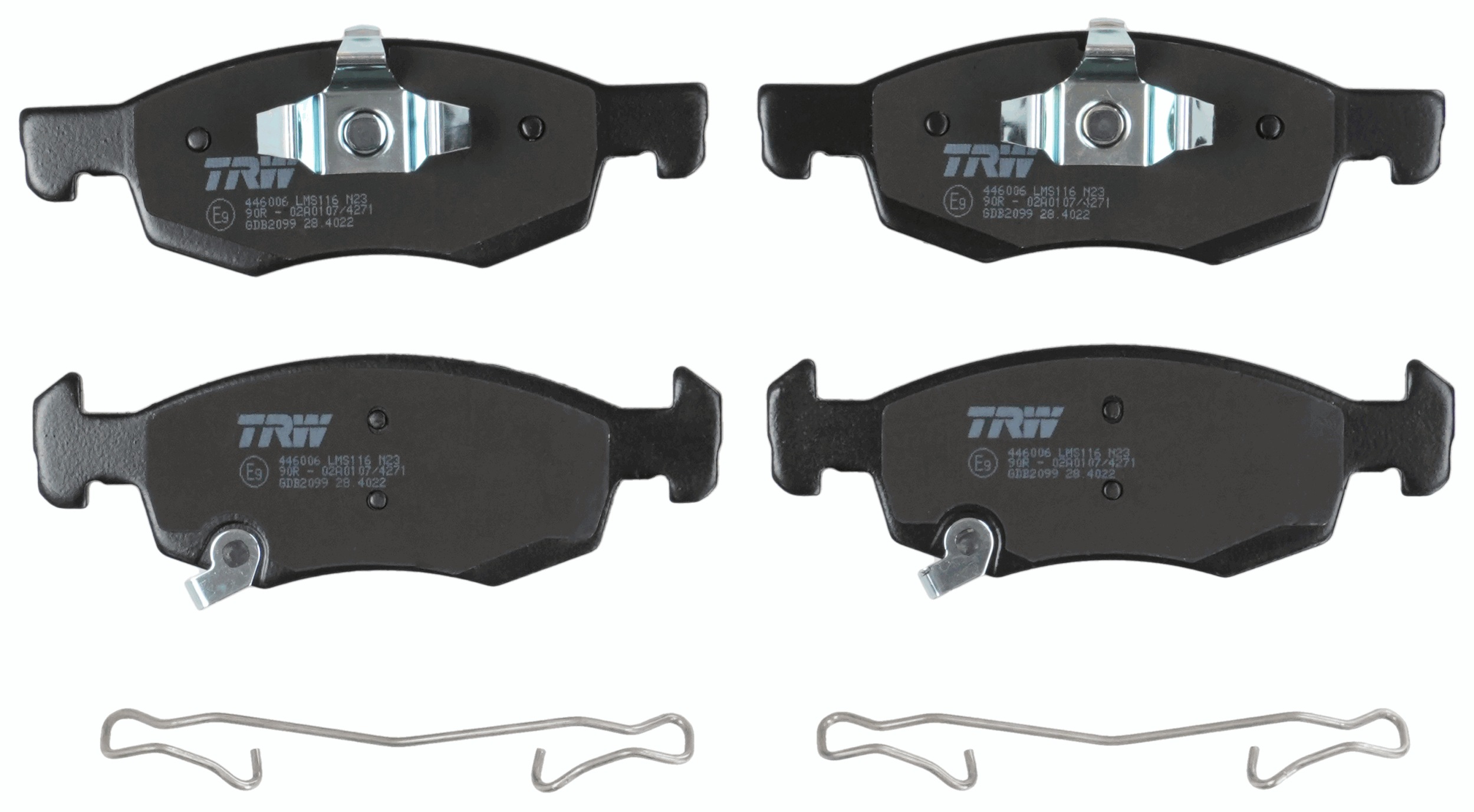 TRW Bremseklodser gdb2099 for VAUXHALL OPEL