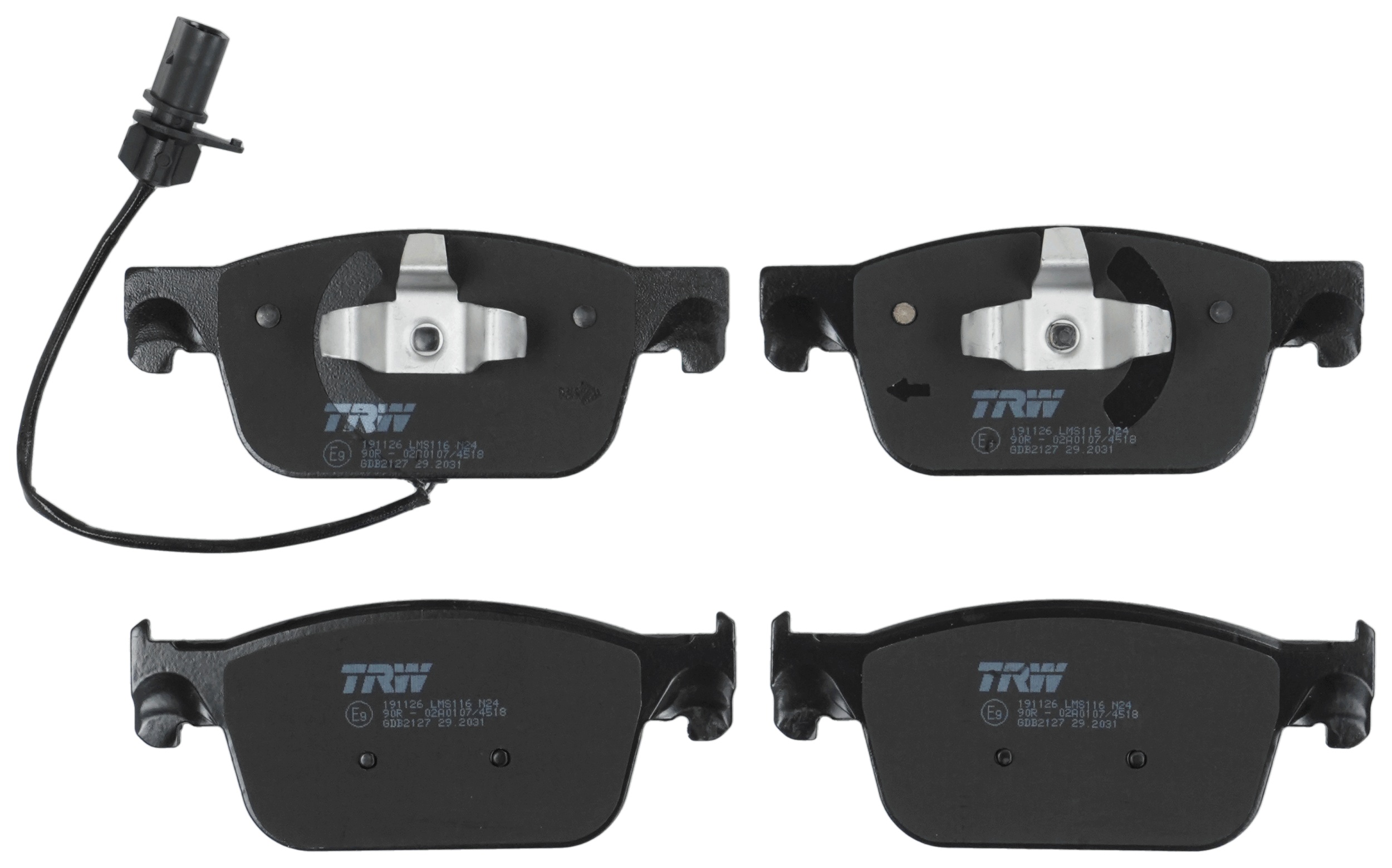 TRW Bremseklodser gdb2127 for AUDI VW