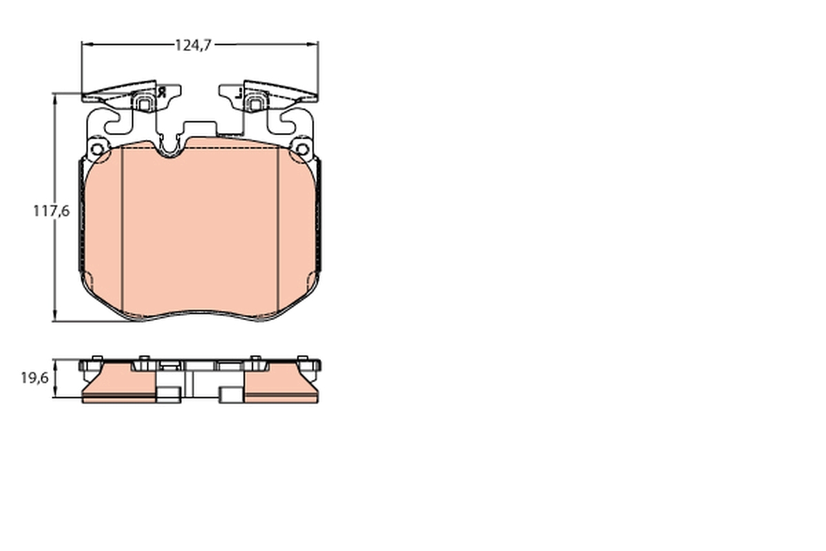 TRW Bremseklodser gdb2147 for ROLLS-ROYCE BMW
