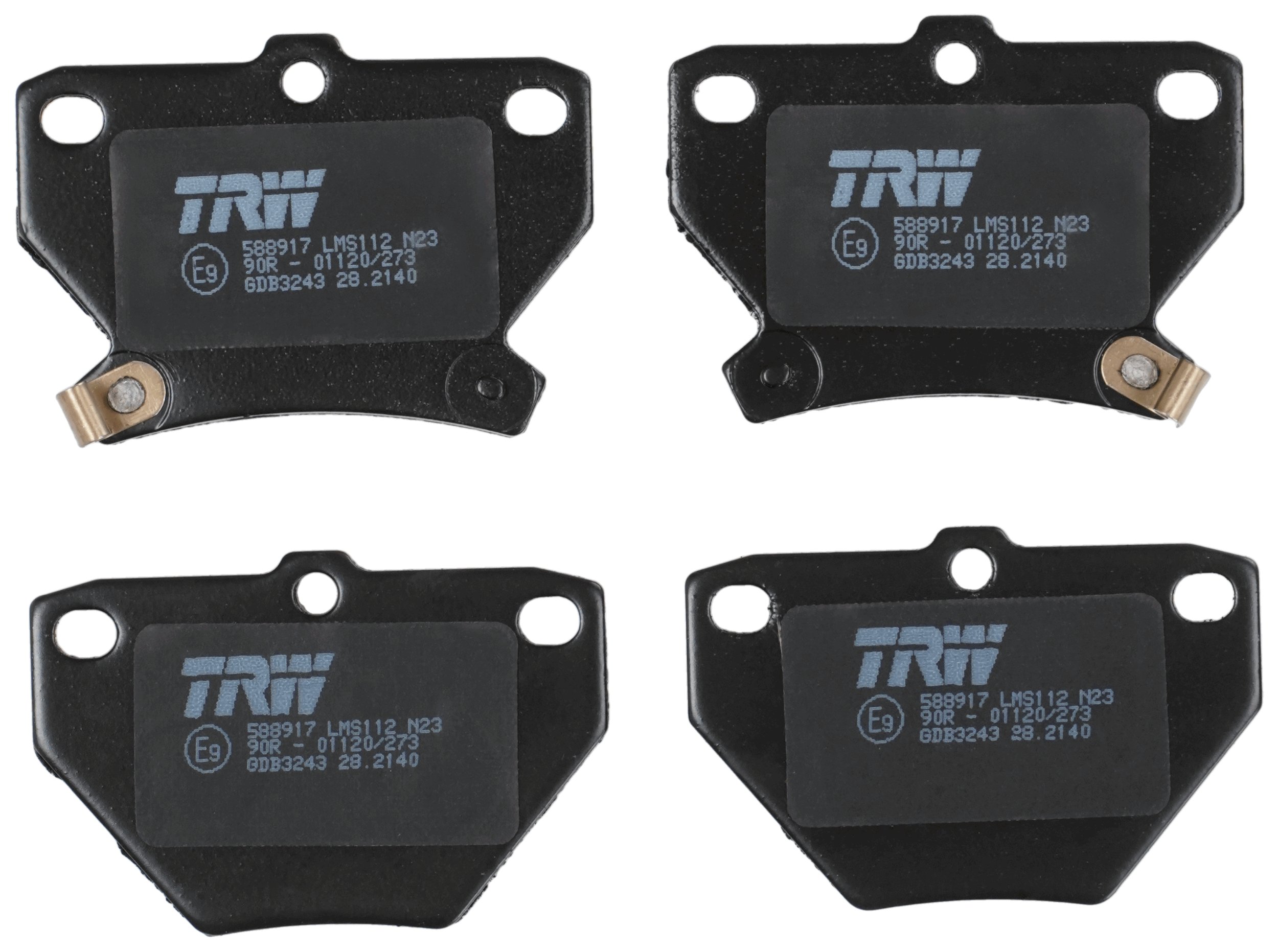 TRW Bremseklodser gdb3243 for TOYOTA