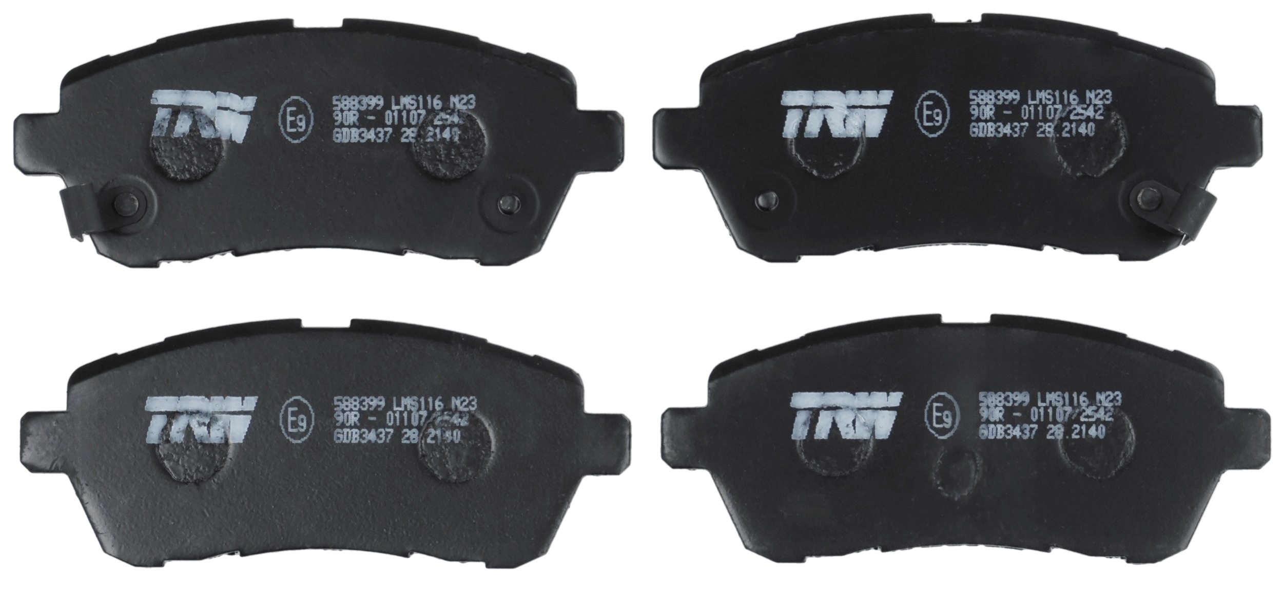 TRW Bremseklodser gdb3437 for FORD ASIA & OCEANIA FORD SUZUKI MAZDA DAIHATSU SUBARU TOYOTA MAZDA (CHANGAN)