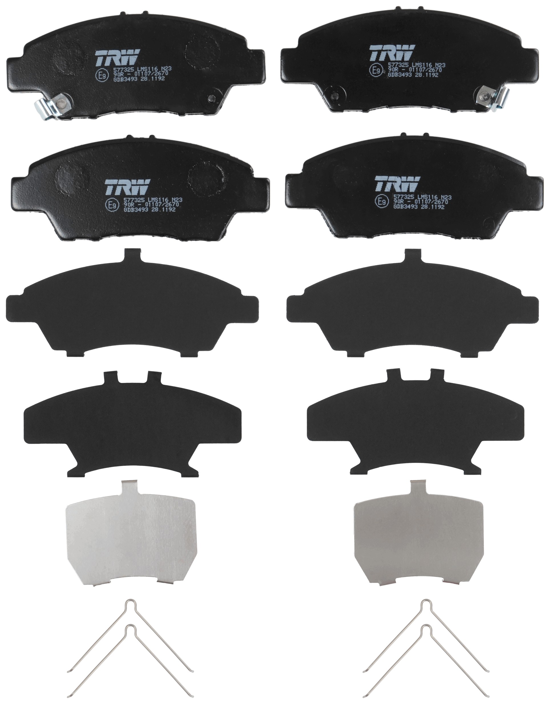 TRW Bremseklodser gdb3493 for HONDA