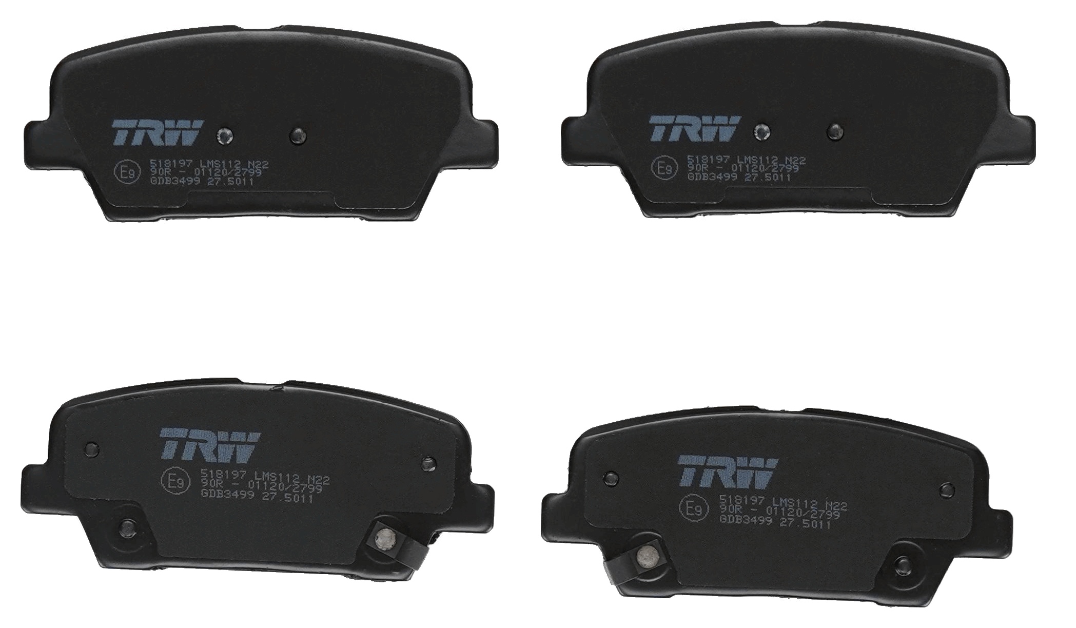 TRW Bremseklodser gdb3499 for KIA HYUNDAI