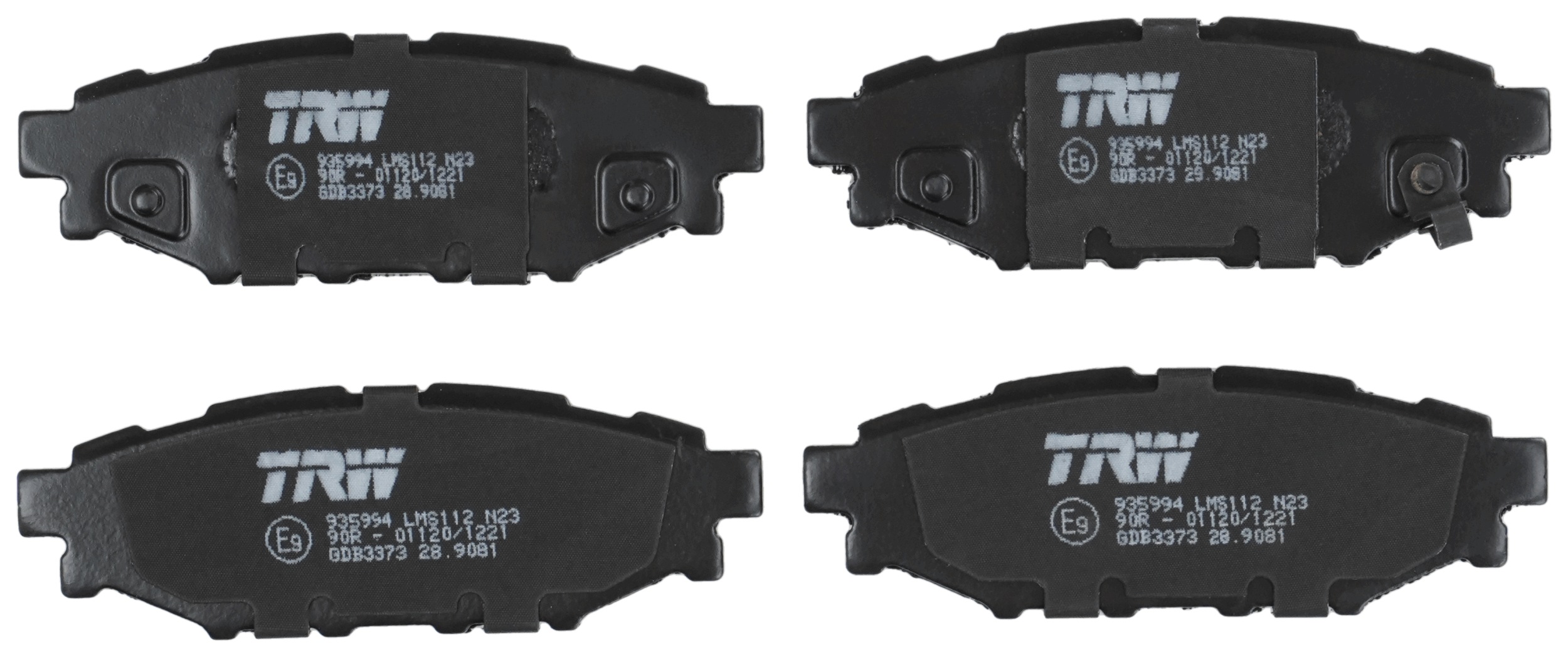 TRW Bremseklodser gdb3373 for SUBARU SCION