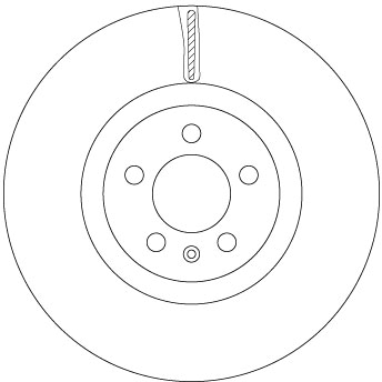 TRW Bremseskive df6983s 312mm 25mm for VW
