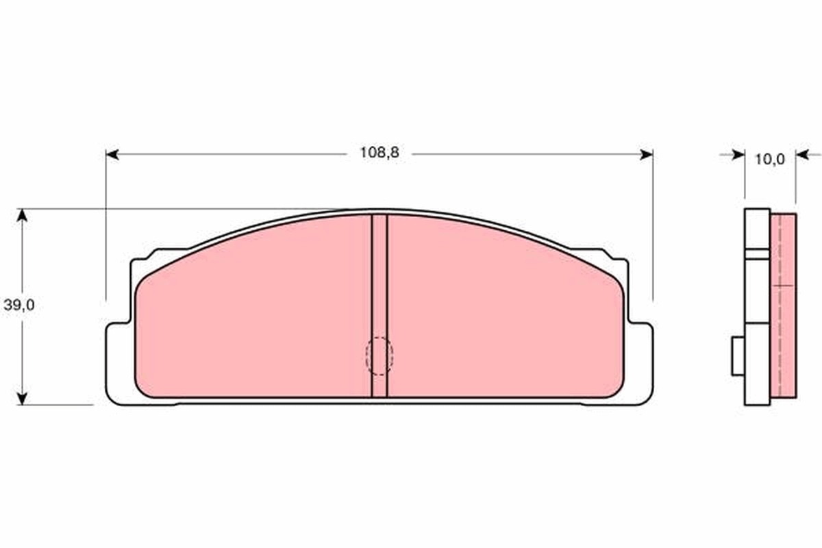 TRW Bremseklodser gdb107 for TALBOT LANCIA FIAT AUTOBIANCHI FSO