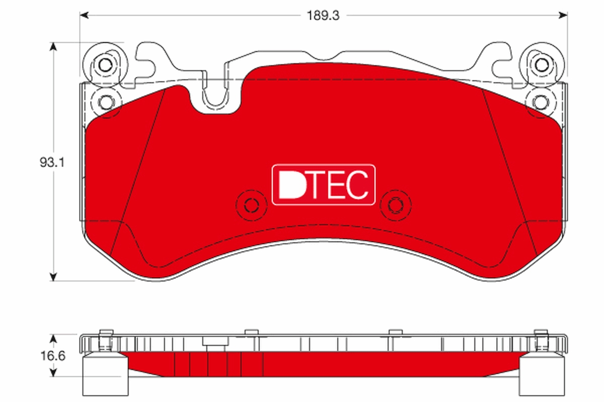 TRW Bremseklodser gdb1734dte for DAIMLER MERCEDES-BENZ