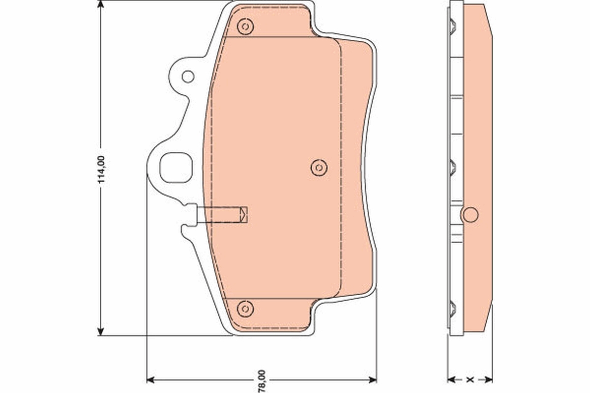 TRW Bremseklodser gdb1756 for PORSCHE