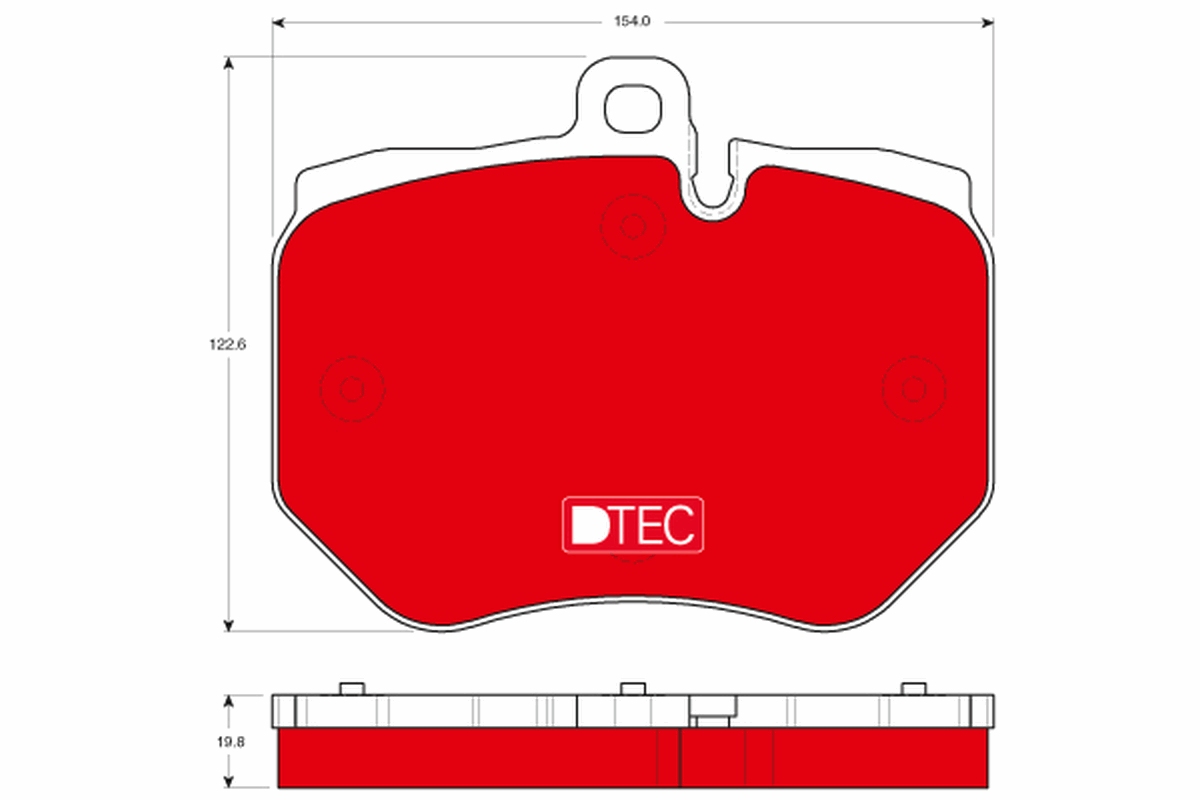 TRW Bremseklodser gdb1848dte for AUDI