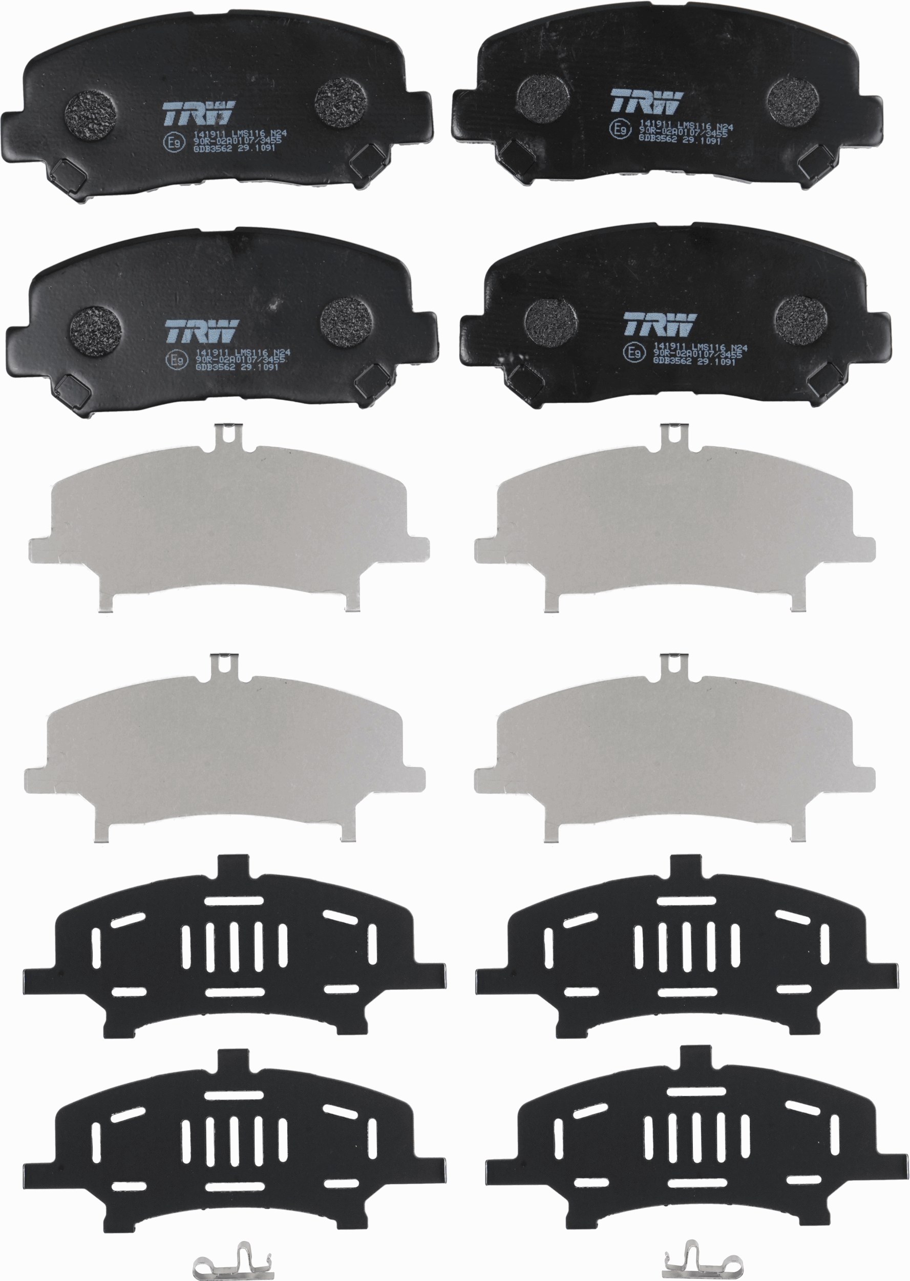 TRW Bremseklodser gdb3562 for MAZDA