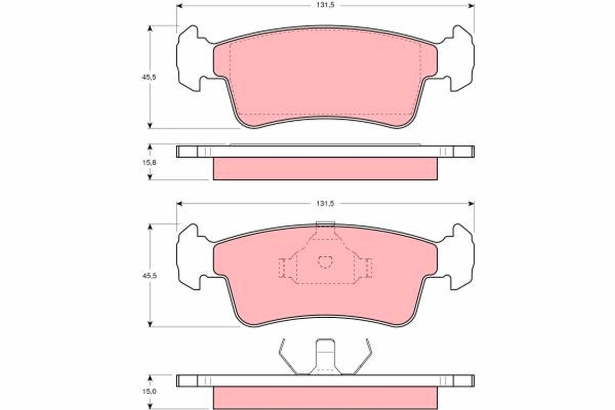 TRW Bremseklodser gdb867 for SUZUKI SANTANA