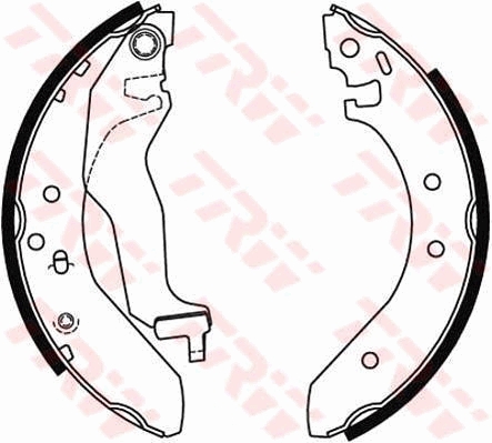 TRW Bremsebakkesæt gs6246 for HONDA ROVER