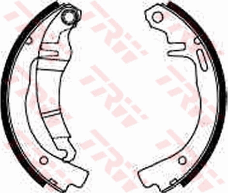 TRW Bremsebakkesæt gs8144 for OPEL VAUXHALL