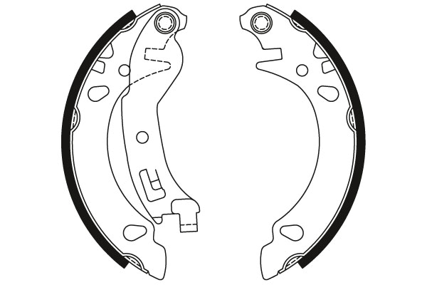 TRW Bremsebakkesæt gs8473 for FIAT