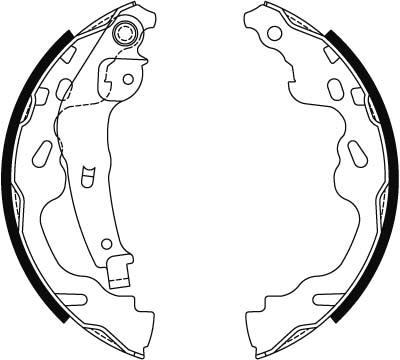 TRW Bremsebakkesæt gs8480 for VAUXHALL GEELY TOYOTA PROTON JAC BYD PEUGEOT SUZUKI