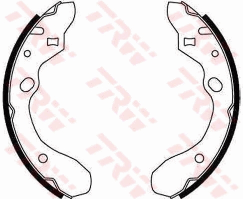 TRW Bremsebakkesæt gs8582 for MAZDA