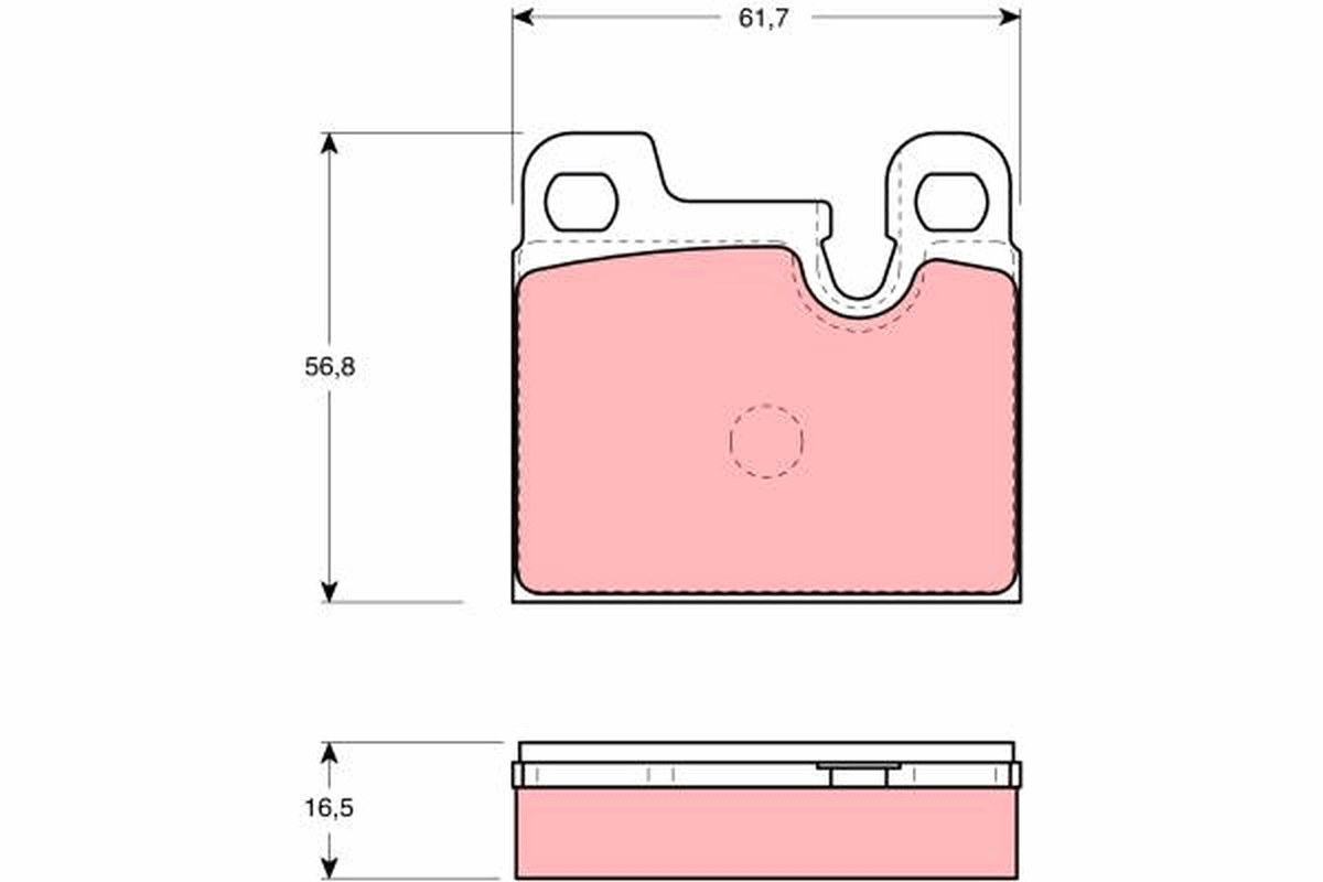 TRW Bremseklodser gdb258 for BMW PORSCHE