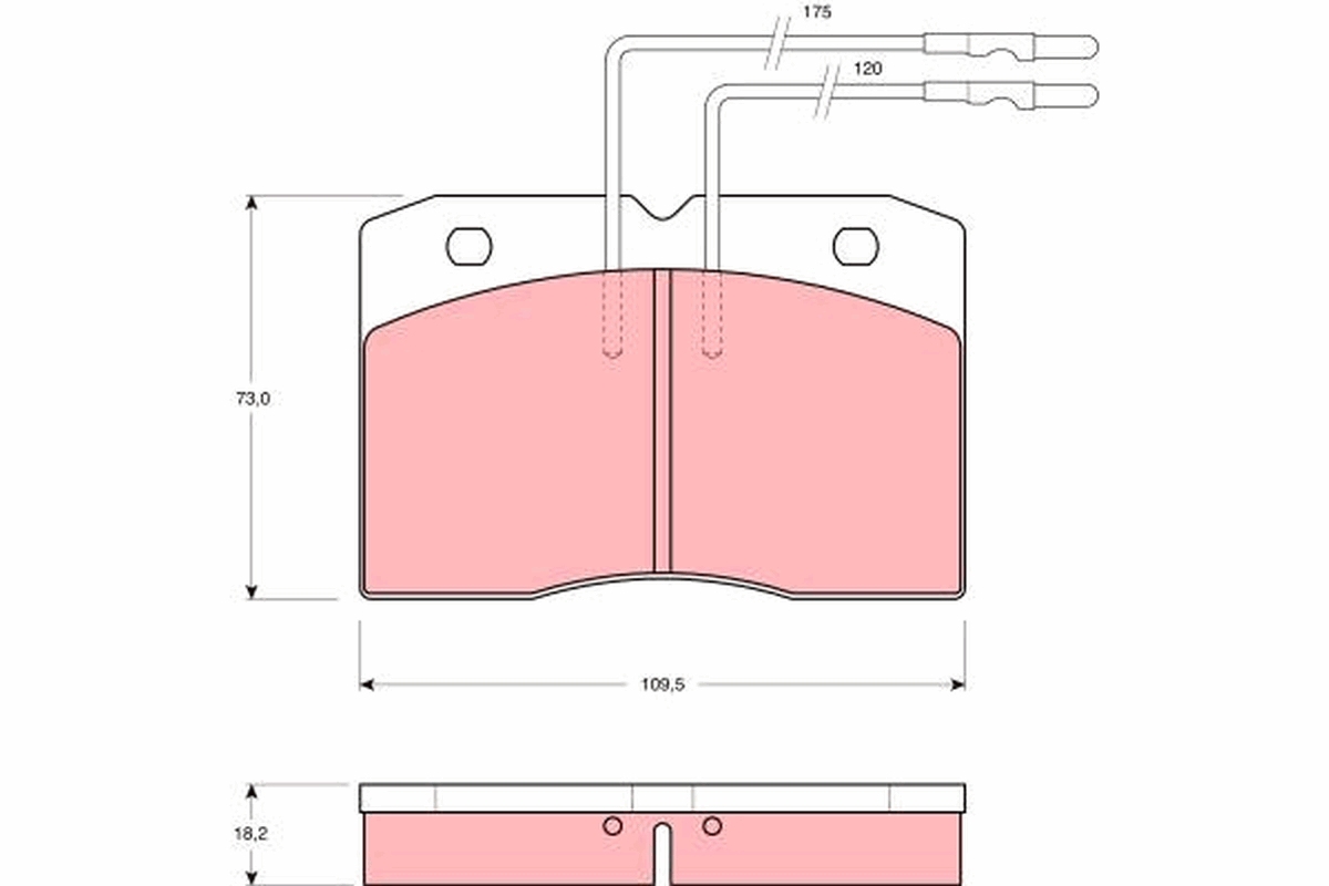 TRW Bremseklodser gdb343 for IVECO FIAT RENAULT
