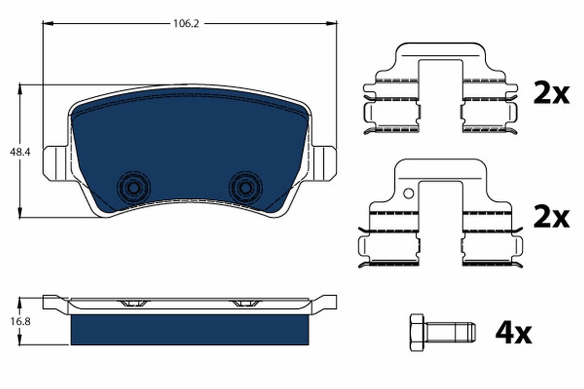 TRW Bremseklodser gdb1685bte for VOLVO