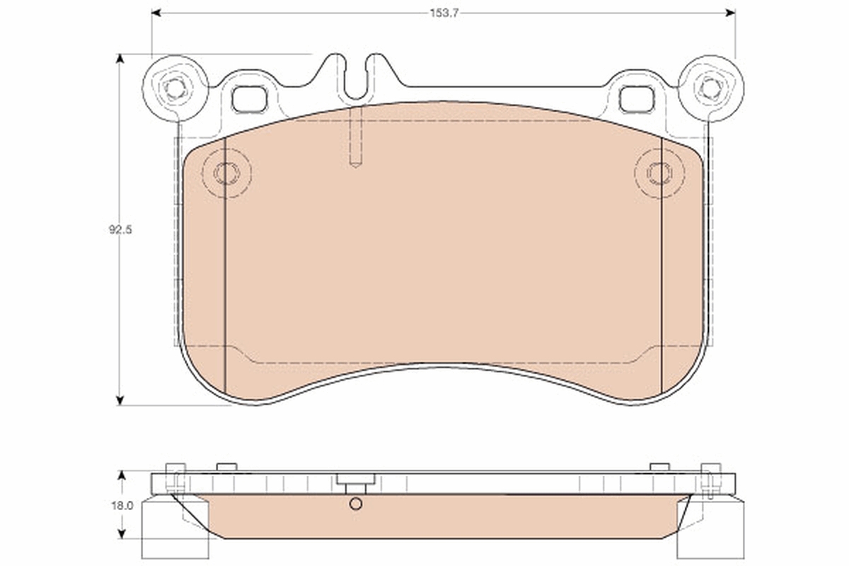 TRW Bremseklodser gdb1972 for MERCEDES-BENZ DAIMLER
