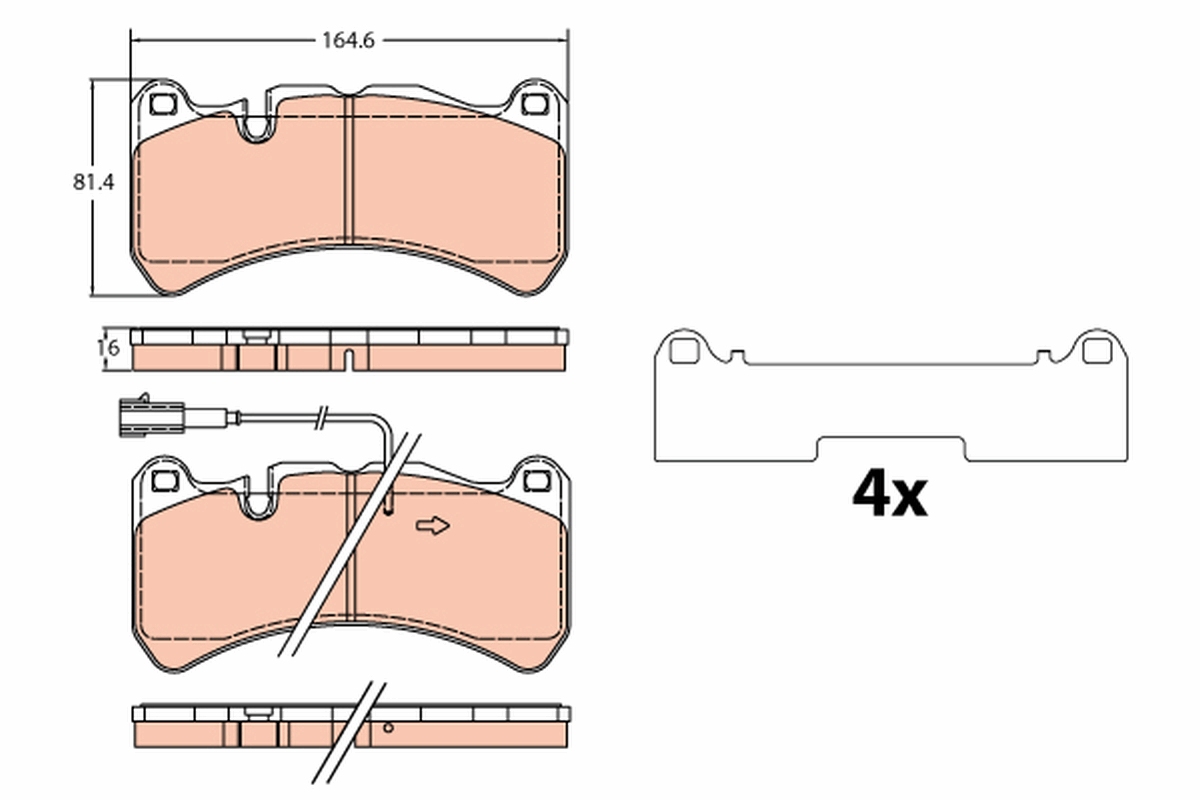 TRW Bremseklodser gdb2306 for ALFA ROMEO