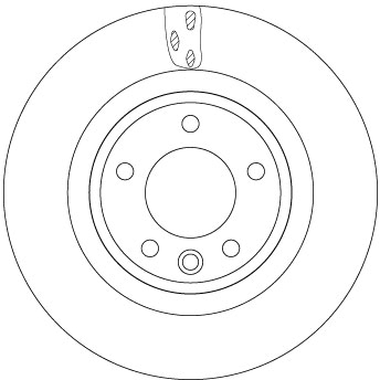 TRW Bremseskive df6956s 325mm 25mm for LAND ROVER