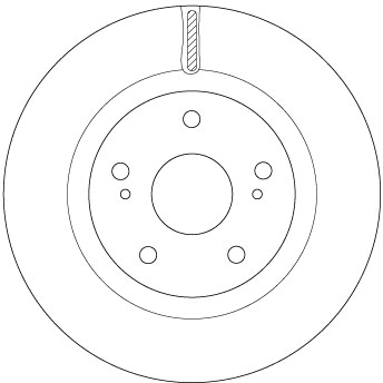 TRW Bremseskive df6576 285mm 24mm for SUZUKI