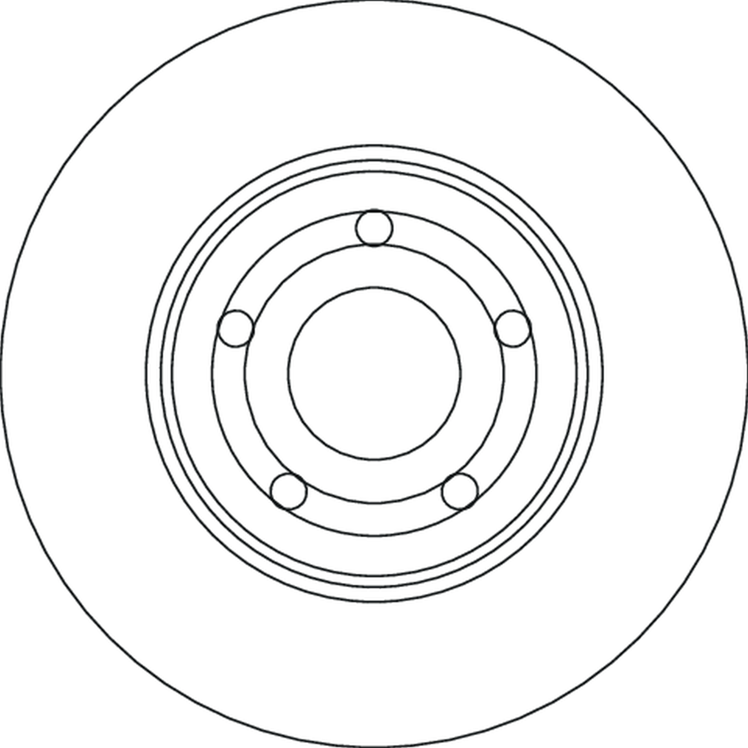 TRW Bremseskive df6708 278mm 25mm for FORD