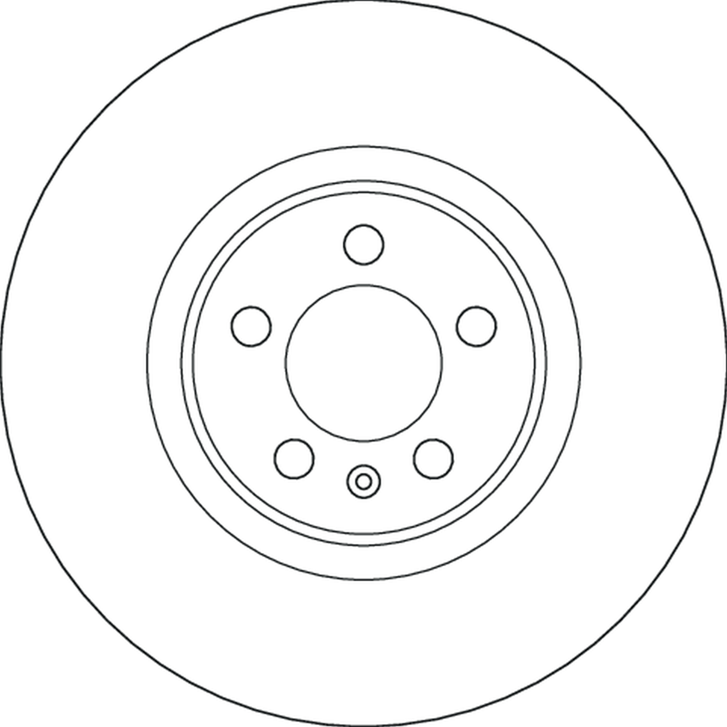 TRW Bremseskive df6797s 312mm 25mm for AUDI