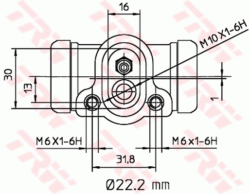 TRW Hjulbremsecylinder bwh311 for BMW