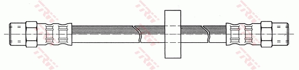 TRW Bremseslange pha238 for AUDI TRABANT
