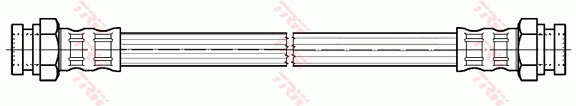 TRW Bremseslange pha493 for FORD ABARTH