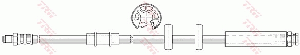 TRW Bremseslange phb497 for FIAT