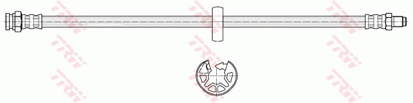 TRW Bremseslange phb485 for PEUGEOT FIAT