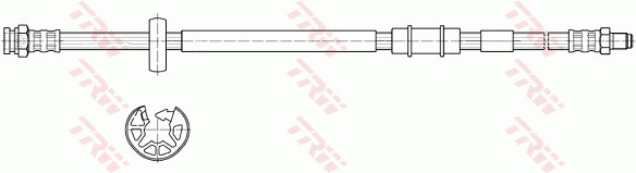 TRW Bremseslange phb513 for LANCIA