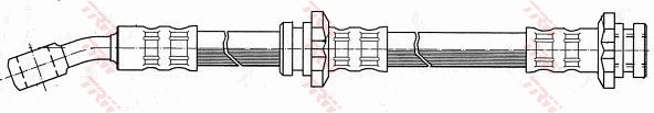 TRW Bremseslange phd198 for NISSAN