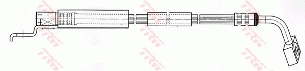 TRW Bremseslange phd401 for JEEP CHRYSLER