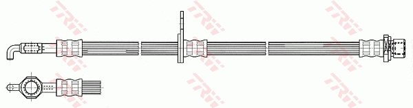 TRW Bremseslange phd533 for TOYOTA