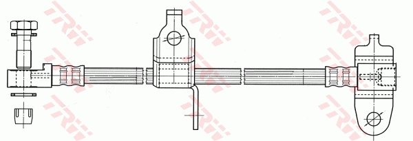 TRW Bremseslange phd990 for FORD
