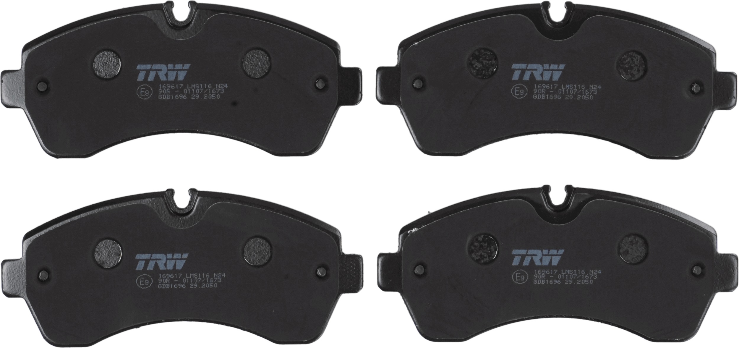TRW Bremseklodser gdb1696 for MERCEDES-BENZ VW
