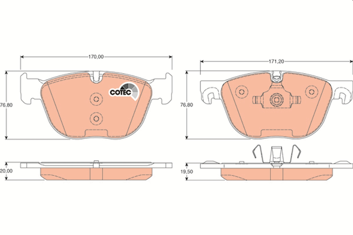 TRW Bremseklodser gdb1726 for BMW