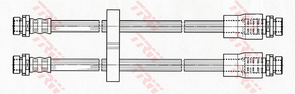 TRW Bremseslange pha492 for FIAT