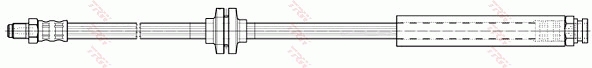 TRW Bremseslange phb492 for FIAT