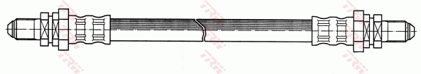 TRW Bremseslange phc207 for FORD