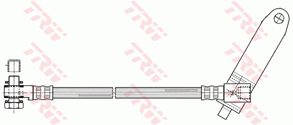 TRW Bremseslange phd951 for FORD